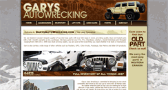 Desktop Screenshot of garysautowrecking.com
